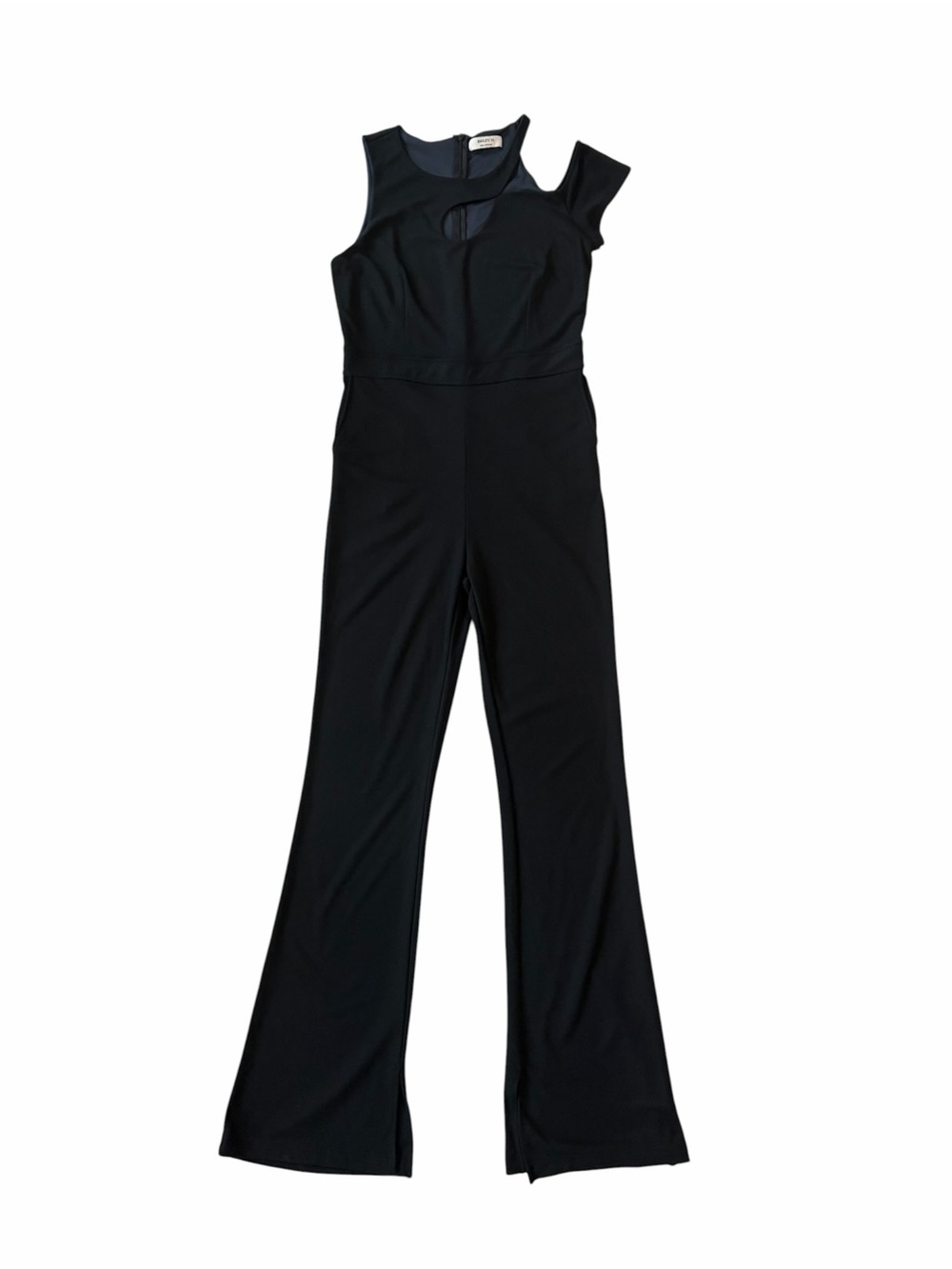 Bailey 44 Treasure Midnight Navy Blue One Shoulder Cutout Jumpsuit L